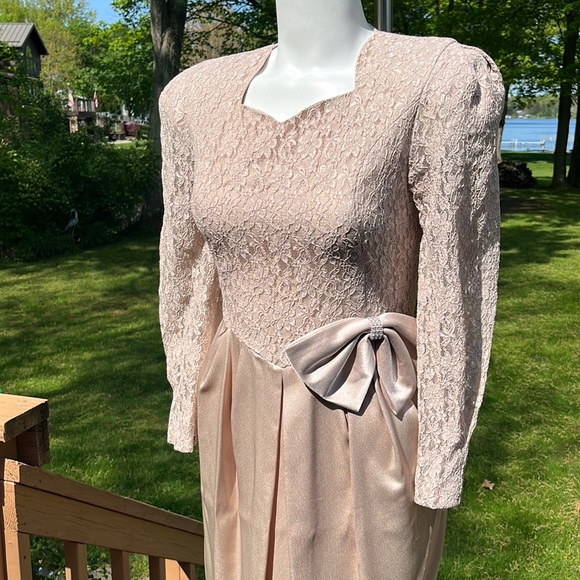 Leslie Fay vintage dressy dress 6P - Picture 3 of 12